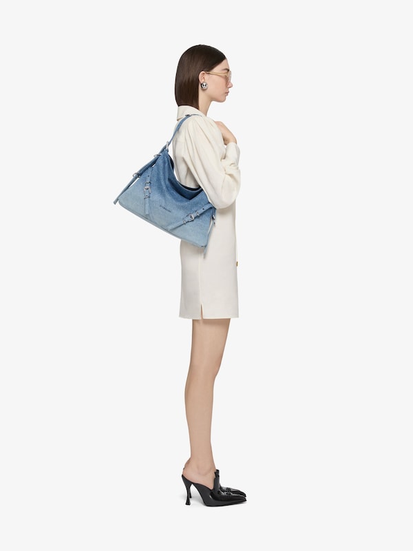Givenchy Medium Voyou bag in gradient denim Mejor oferta
