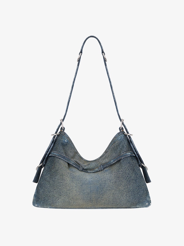 Givenchy Medium Voyou bag in washed denim Oferta especial