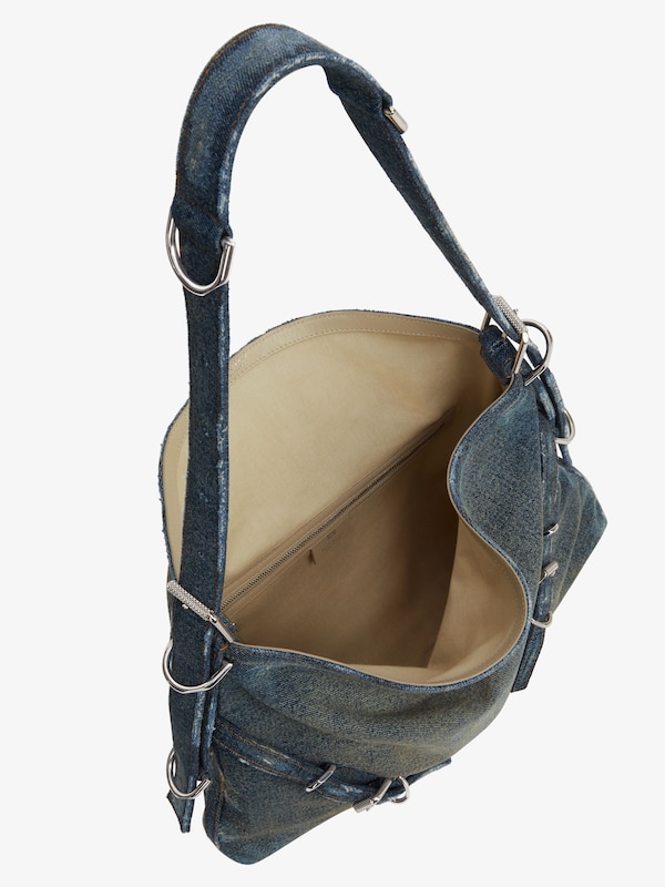 Givenchy Medium Voyou bag in washed denim Oferta especial