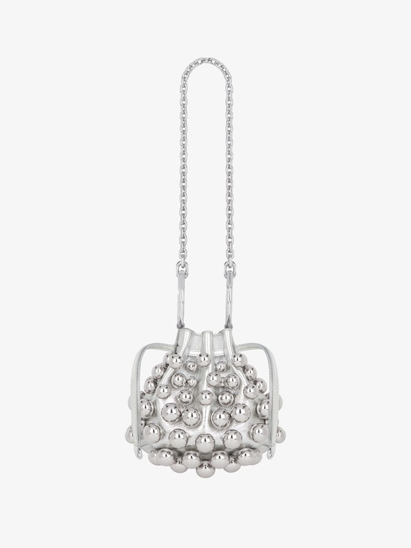 Givenchy Mini Pumpkin bag in leather with embroidered pearls Libre de impuestos