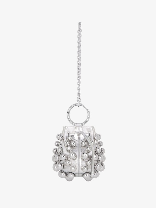Givenchy Mini Pumpkin bag in leather with embroidered pearls Libre de impuestos