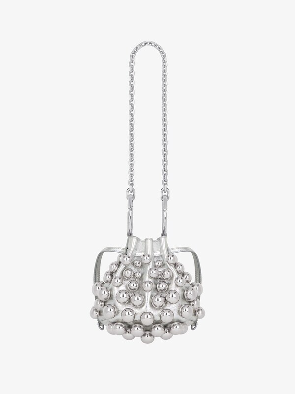 Givenchy Mini Pumpkin bag in leather with embroidered pearls Libre de impuestos