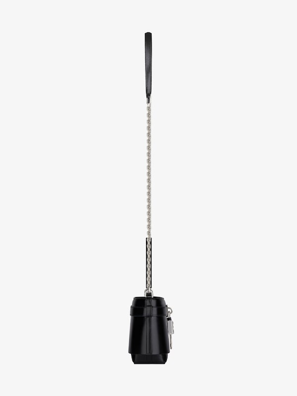 Givenchy Micro Shark Lock bucket bag in Box leather Descuento por venta flash