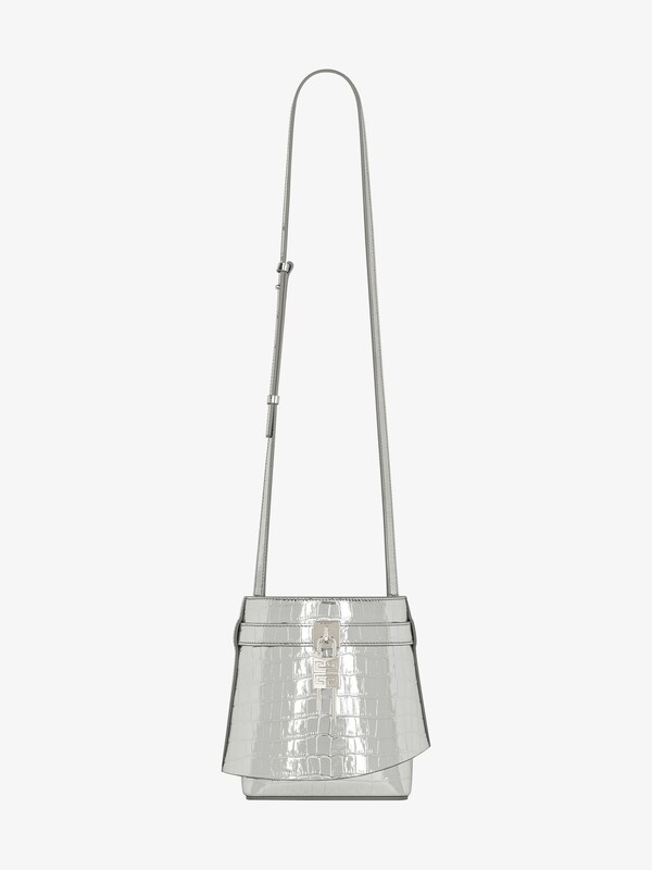 Givenchy Shark Lock bucket bag in crocodile effect leather Ofertas de temporada
