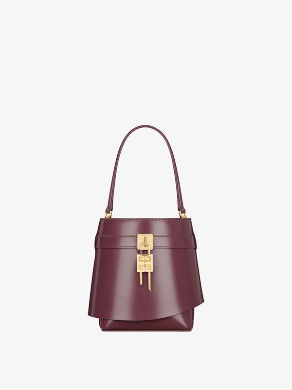 Givenchy Shark Lock bucket bag in Box leather