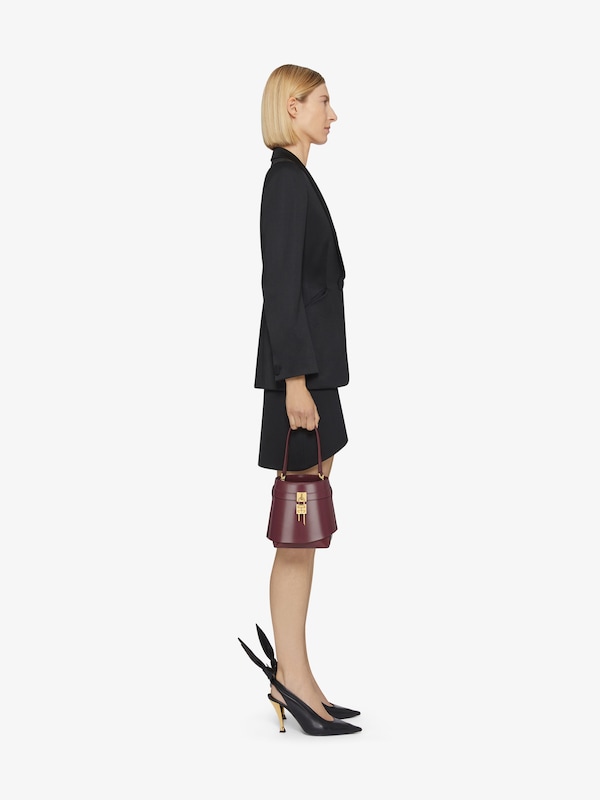 Givenchy Shark Lock bucket bag in Box leather Precio ultrabajo