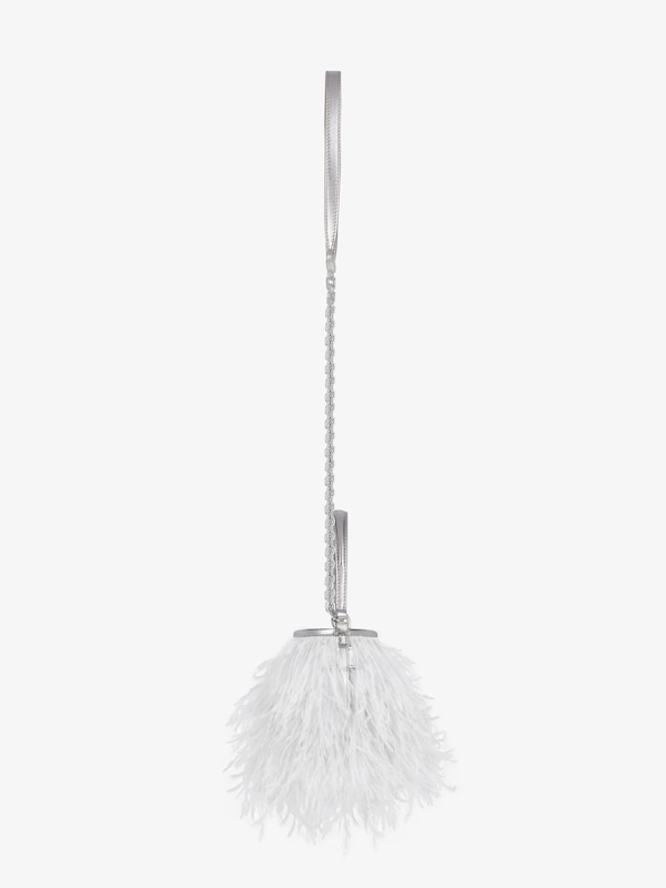 Givenchy Micro Shark Lock bucket bag in satin with feathers Rebajas