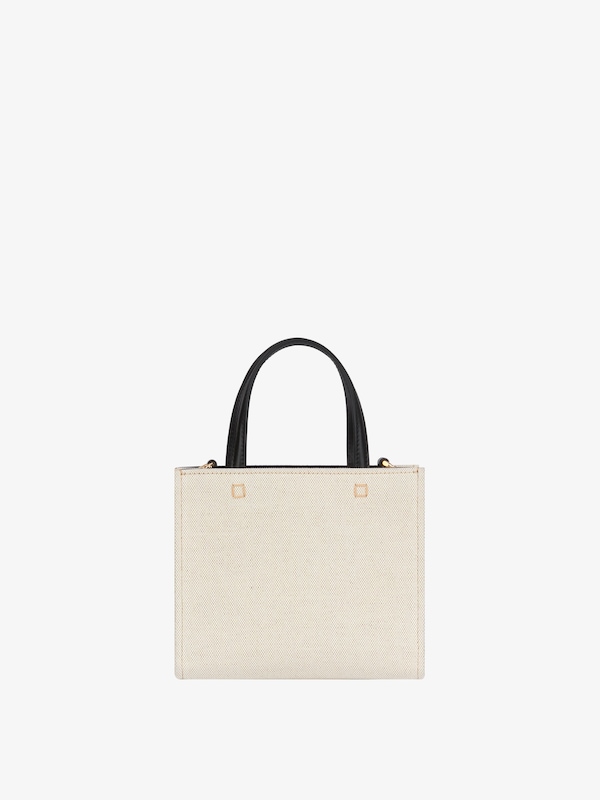 Givenchy Mini G-Tote shopping bag in canvas Ventas relámpago