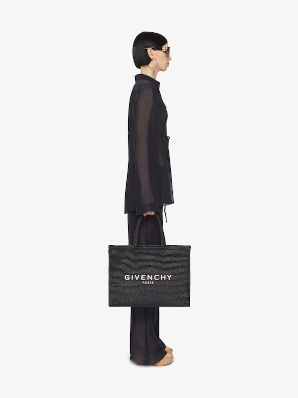 Givenchy Medium G-Tote bag in raffia Tienda