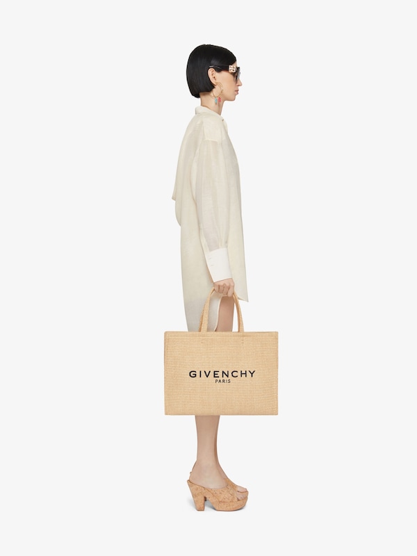 Givenchy Medium G-Tote bag in raffia Tienda