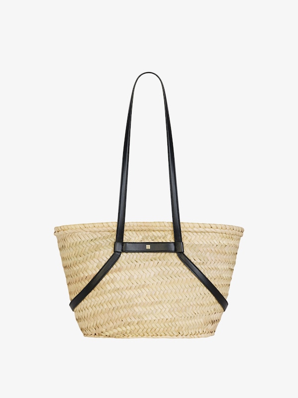 Givenchy Small Voyou basket bag in raffia Liquidación