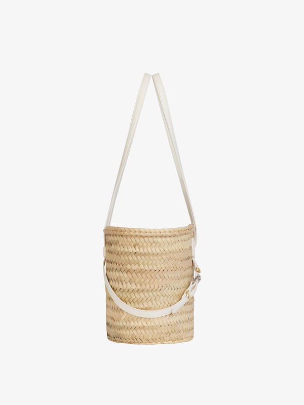 Givenchy Small Voyou basket bag in raffia Mejor oferta