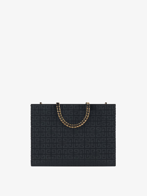 Givenchy Medium G-Tote shopping bag in 4G embroidery with chain Envío gratis