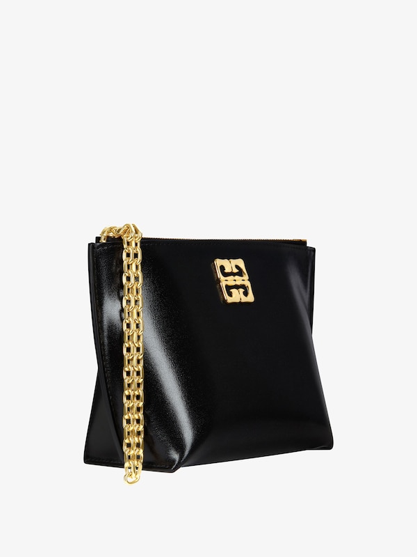 Givenchy Small 4G Liquid pouch in Box leather with chain Promoción por tiempo limitado