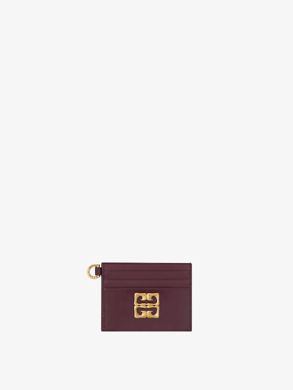 Givenchy 4G Liquid card holder in Box leather Tienda de fábrica