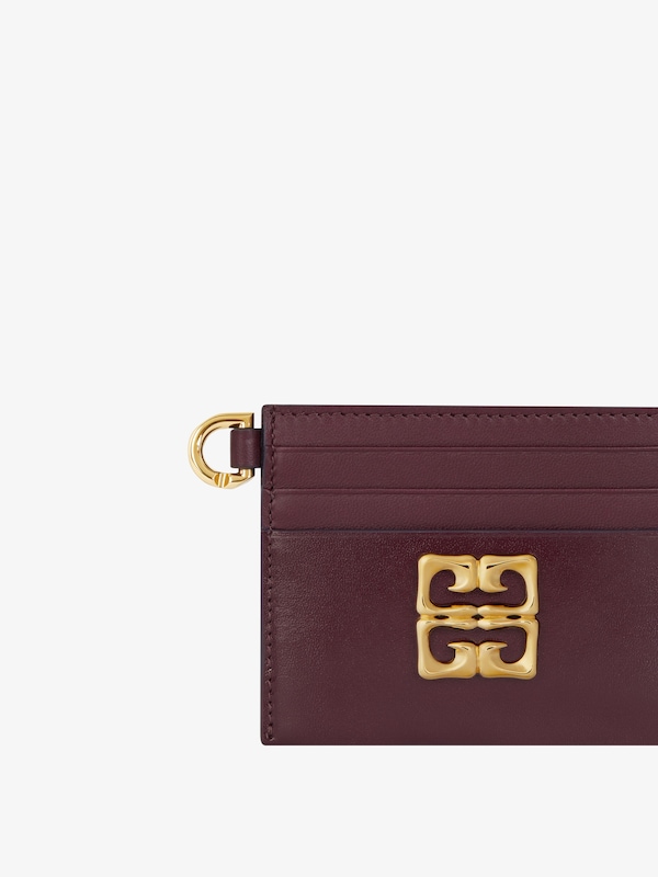 Givenchy 4G Liquid card holder in Box leather Tienda de fábrica