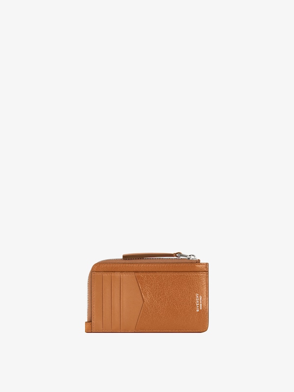 Givenchy Voyou zipped card holder in leather Libre de impuestos