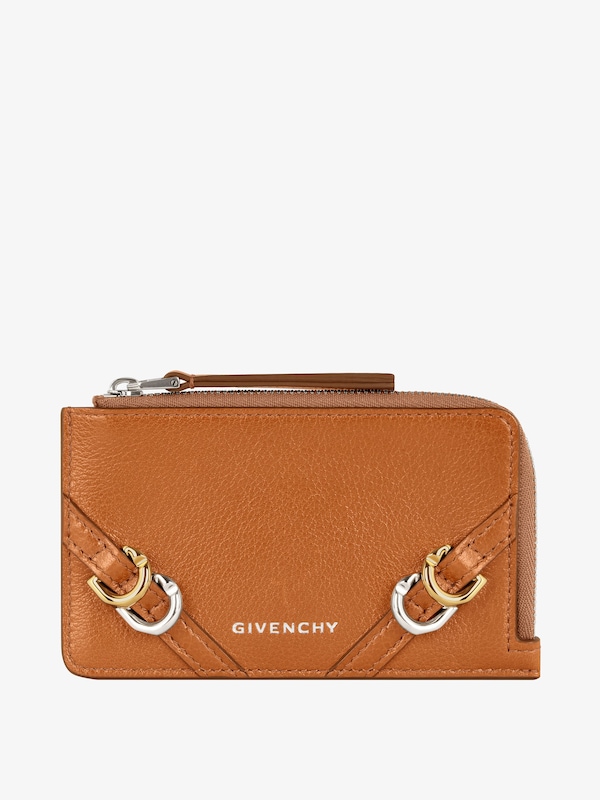Givenchy Voyou zipped card holder in leather Libre de impuestos