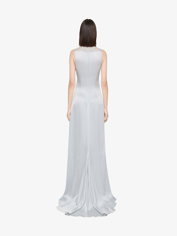 Givenchy Evening dress in crepe satin with crystals and pearls Ofertas especiales