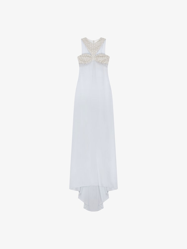 Givenchy Evening dress in crepe satin with crystals and pearls Ofertas especiales