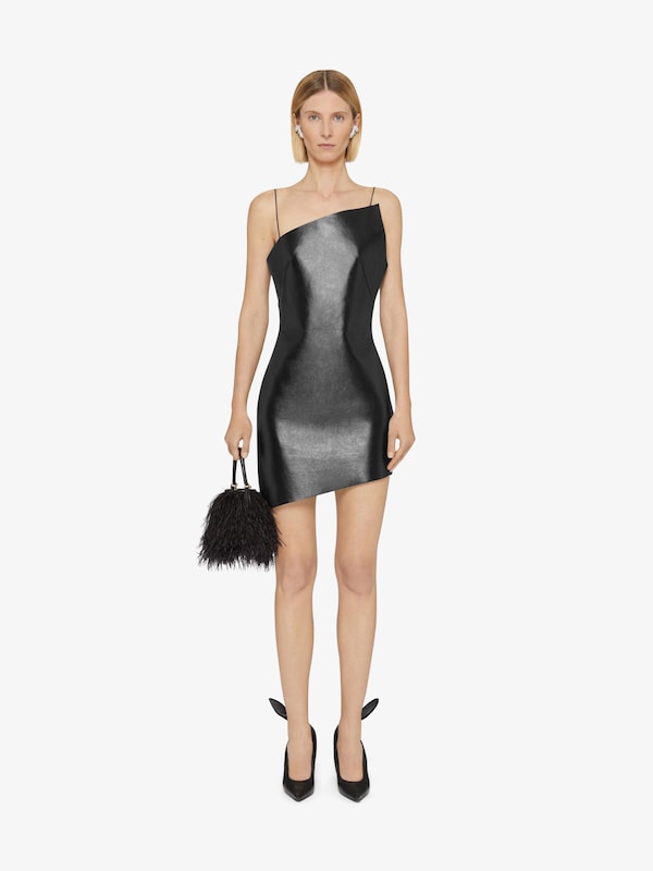 Givenchy Asymmetric dress in leather Devoluciones gratuitas