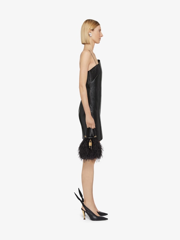 Givenchy Asymmetric dress in leather Devoluciones gratuitas