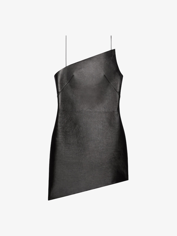 Givenchy Asymmetric dress in leather Devoluciones gratuitas