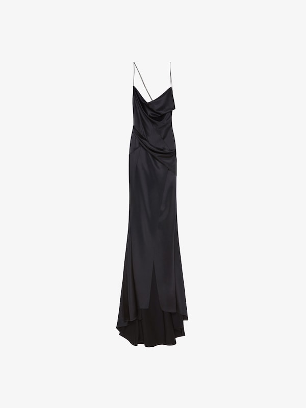 Givenchy Evening draped dress in satin with crystals Outlet