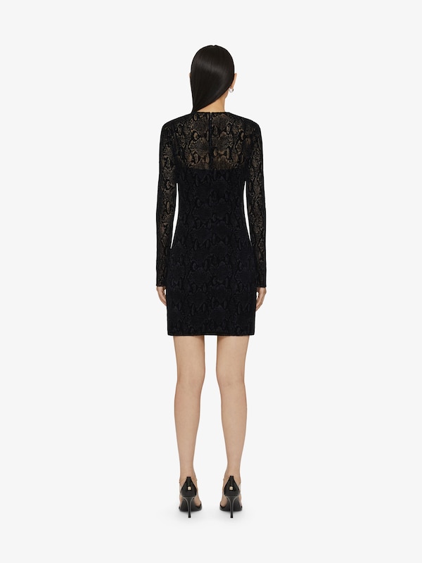 Givenchy Dress in python print tulle with 4G detail En oferta