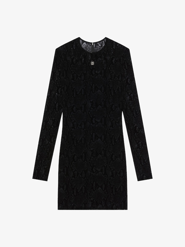 Givenchy Dress in python print tulle with 4G detail En oferta
