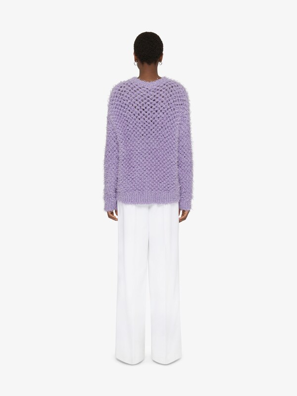 Givenchy 4G openwork sweater in wool and mohair Mejor oferta