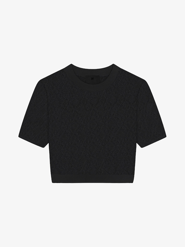 Givenchy Cropped sweater in monogram 72 jacquard Rebajas online
