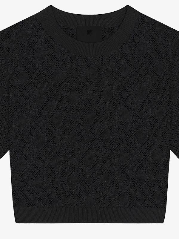 Givenchy Cropped sweater in monogram 72 jacquard Rebajas online