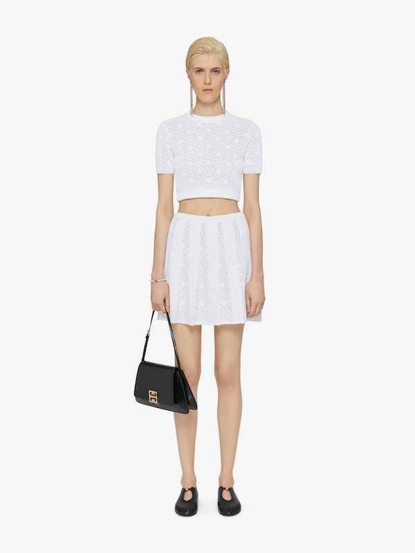Givenchy Cropped sweater in monogram 72 jacquard Rebajas top