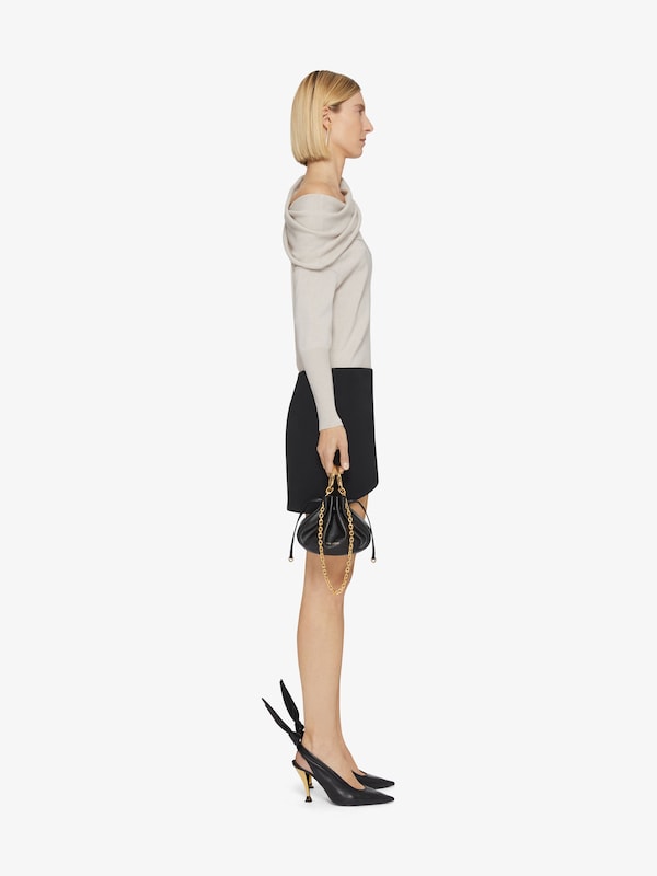 Givenchy Asymmetric draped sweater in wool and cashmere with 4G detail COMPRAR AHORA