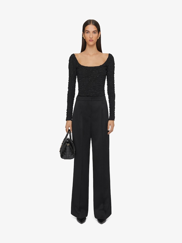 Givenchy Slim fit top in jersey with floral pattern