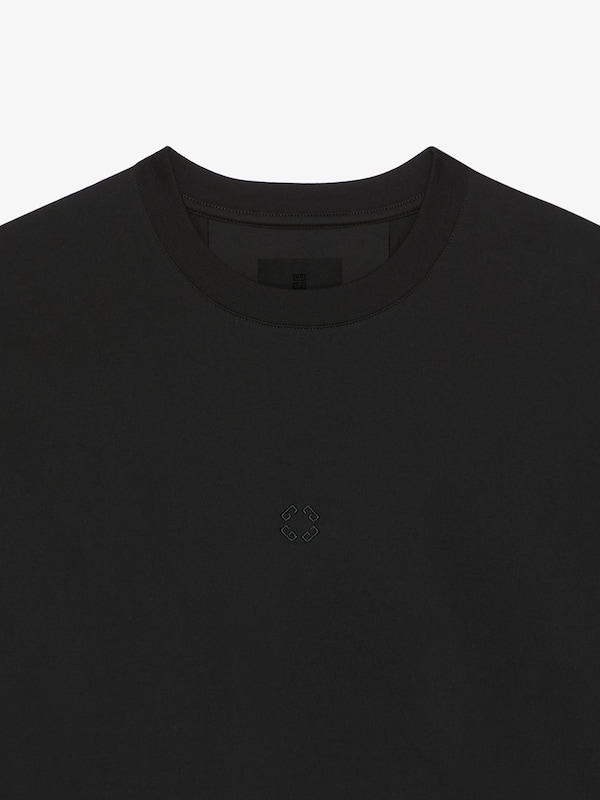 Givenchy Overlapped cropped t-shirt in cotton and python tulle Solo hoy