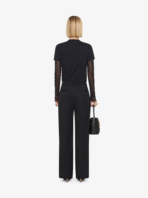 Givenchy Overlapped slim fit t-shirt in cotton and tulle monogram 72 Promoción trimestral