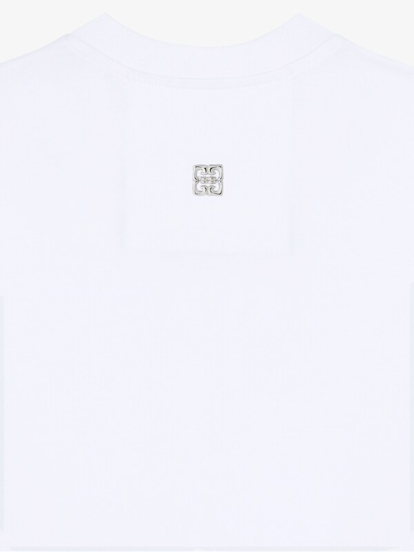 Givenchy Slim fit t-shirt in cotton with crystals snake Superdescuento