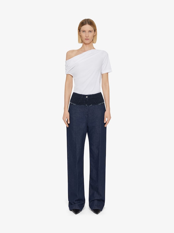 Givenchy Asymmetric draped t-shirt in jersey