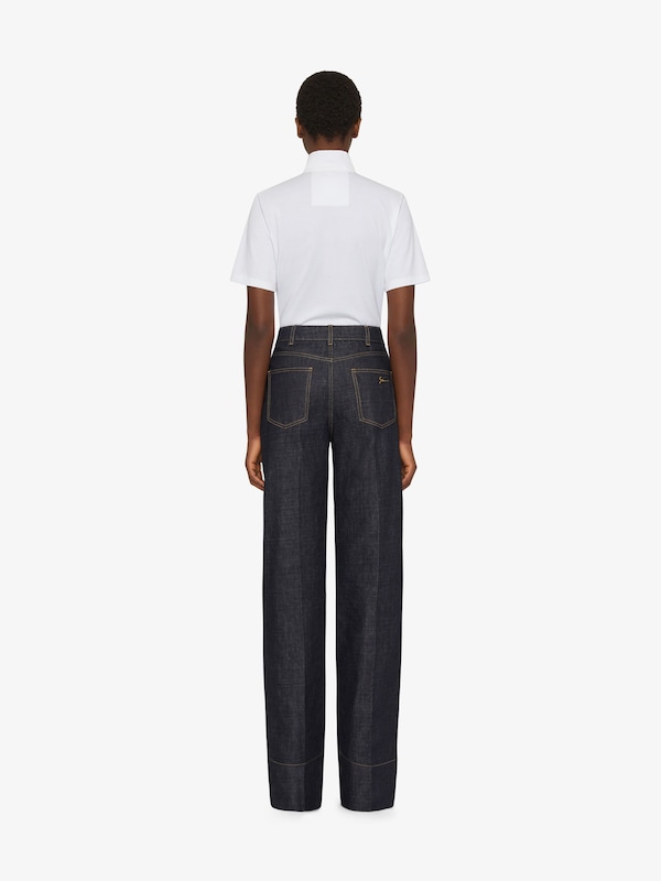 Givenchy T-shirt in cotton with buttoned collar Liquidación