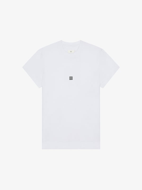 Givenchy Slim fit t-shirt in cotton with 4G detail Tienda de fábrica