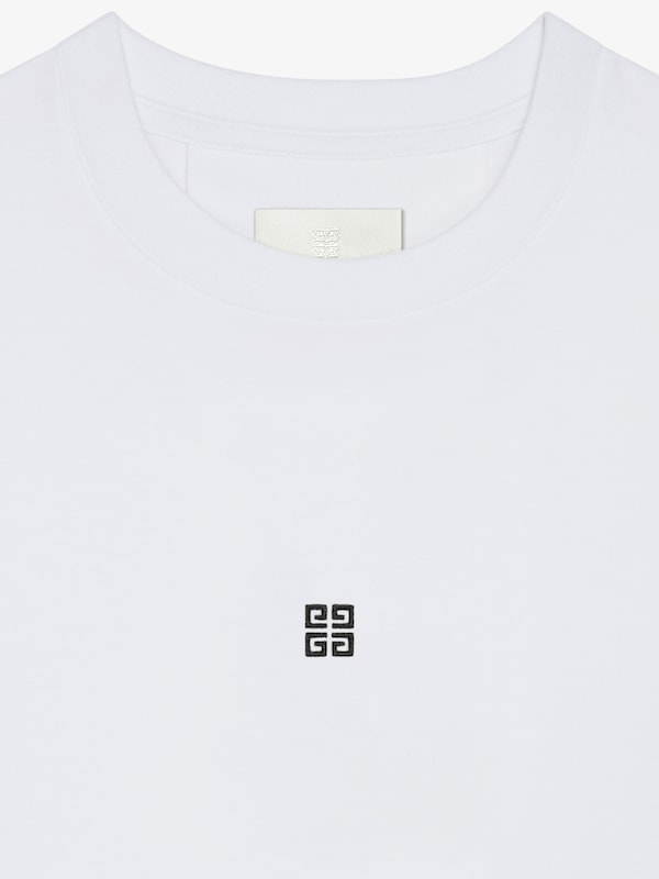 Givenchy Slim fit t-shirt in cotton with 4G detail Tienda de fábrica