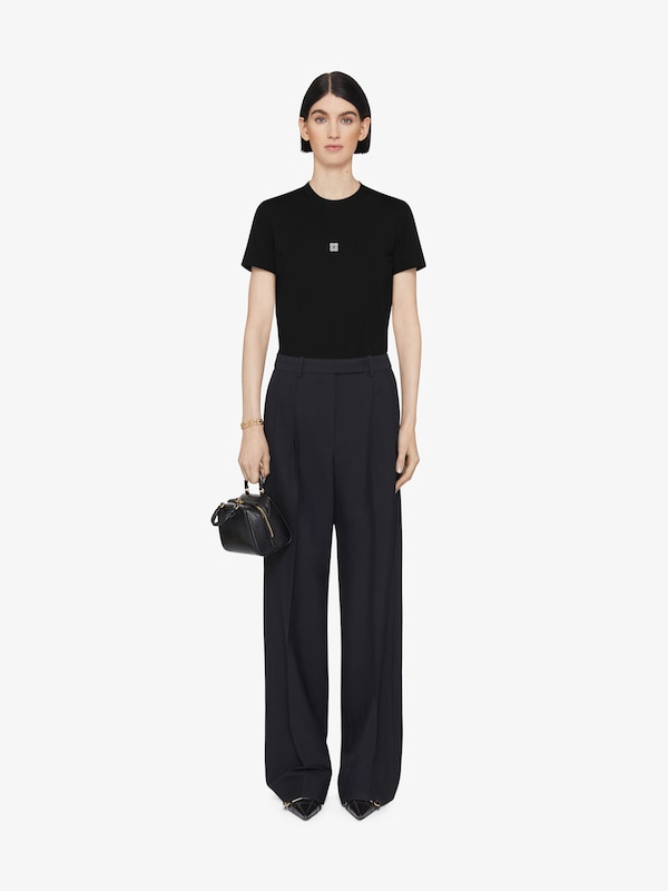 Givenchy Slim fit t-shirt in cotton with 4G detail
