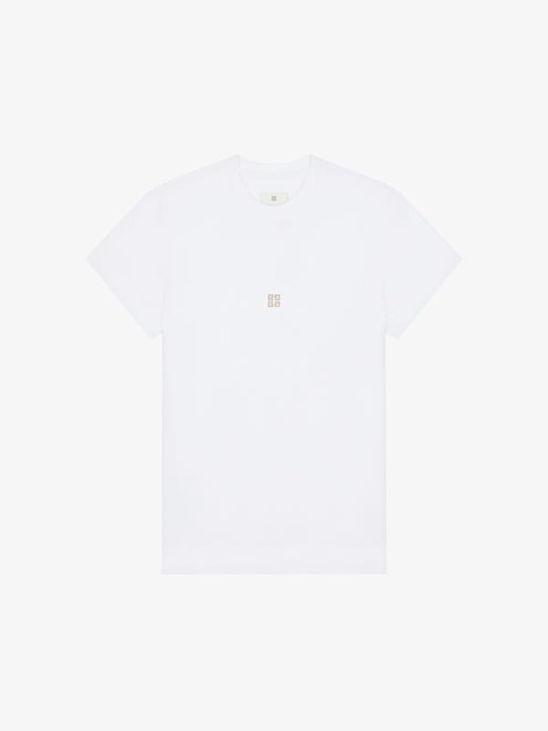 Givenchy Slim fit t-shirt in cotton with 4G detail Ahorra y exporta