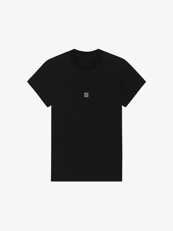 Givenchy Slim fit t-shirt in cotton with 4G detail Precios de Black Friday