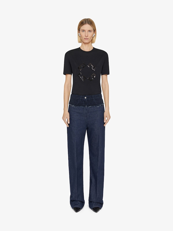 Givenchy Monogram 72 t-shirt in cotton and sequins En oferta