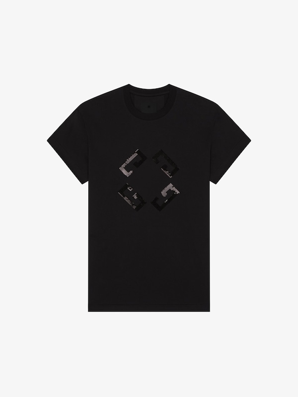 Givenchy Monogram 72 t-shirt in cotton and sequins En oferta