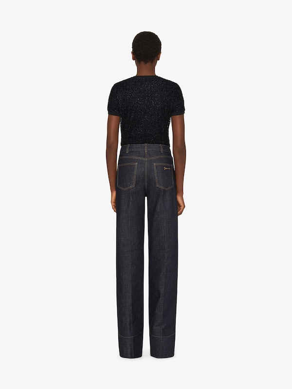 Givenchy Double-layered slim t-shirt in cotton and tulle Descuentos del mes