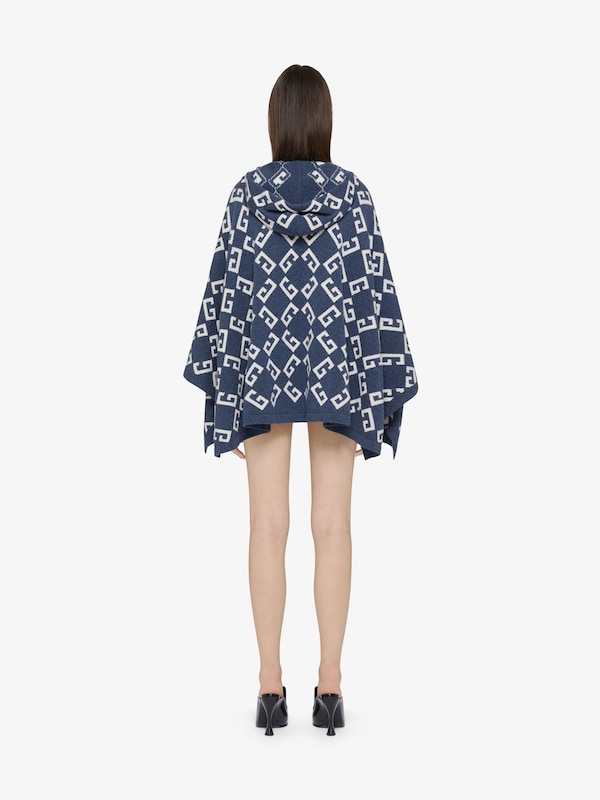 Givenchy Poncho in monogram 72 jacquard with laces Outlet
